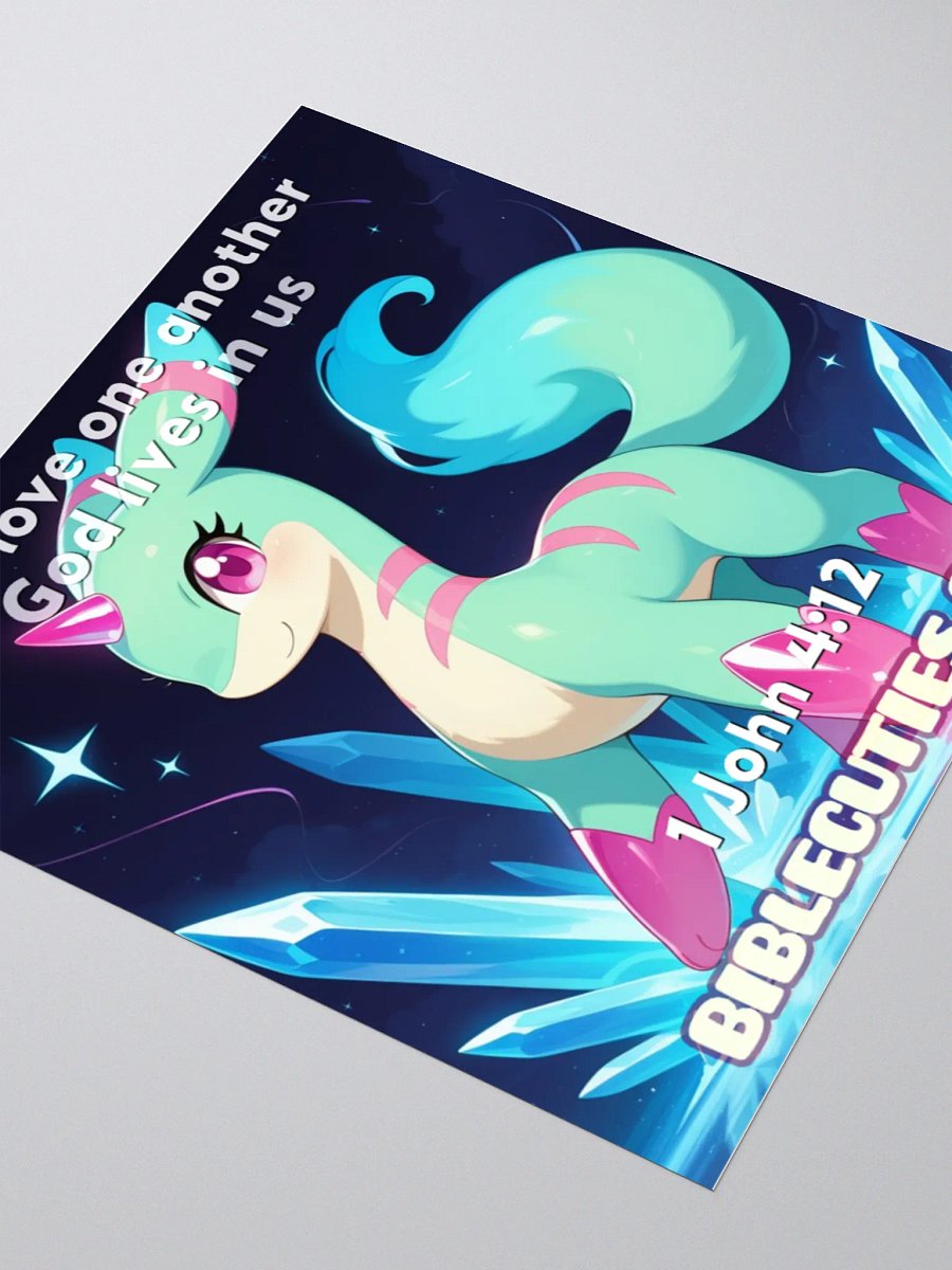 Bible Cuties Isabelle - If we love one another God lives in us Sticker product image (6)