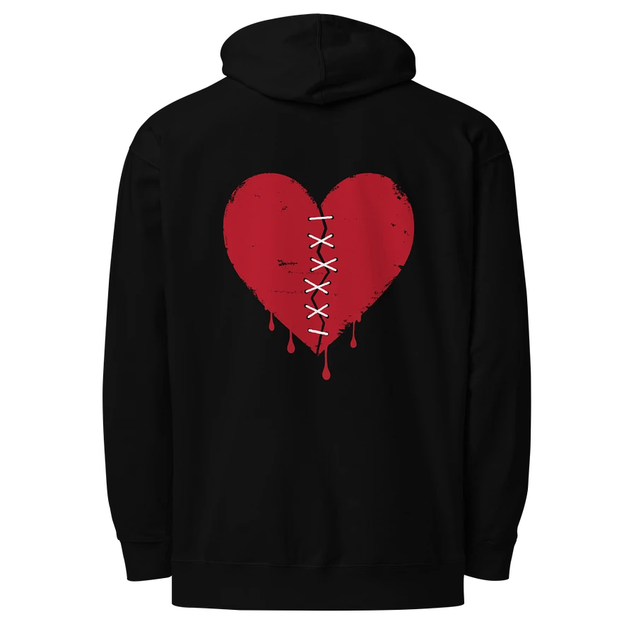 [LIMITED] Nice. Red Broken Heart Embroidered Hoodie product image (1)