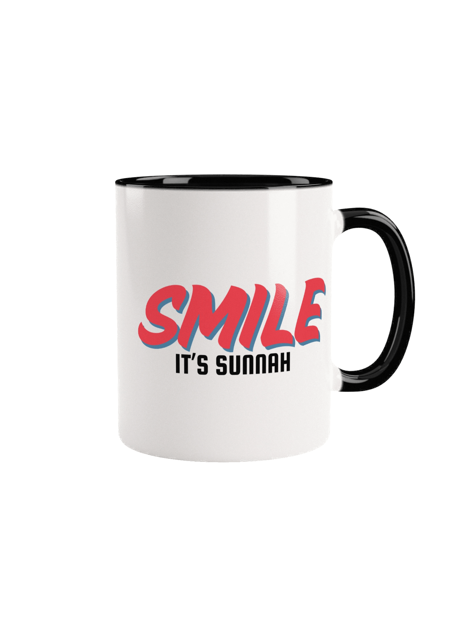 Vivid Red "Smile It's Sunnah" Colored Mug product image (1)