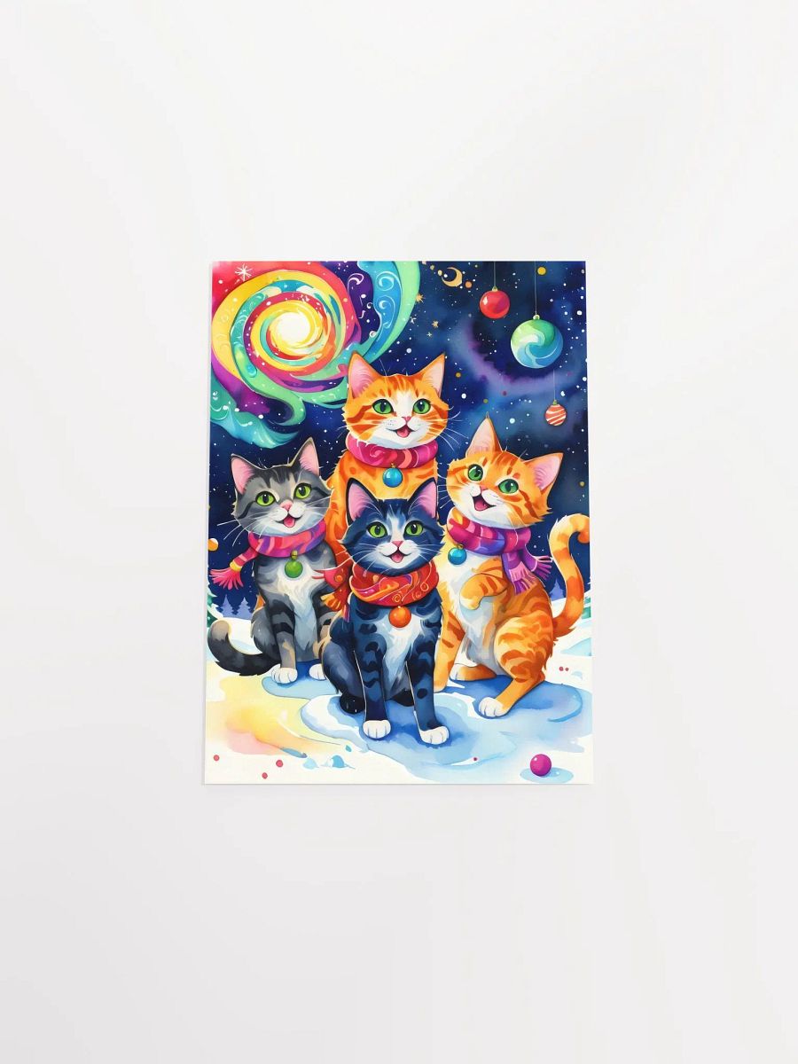 Festive Cats in Scarves Poster product image (13)