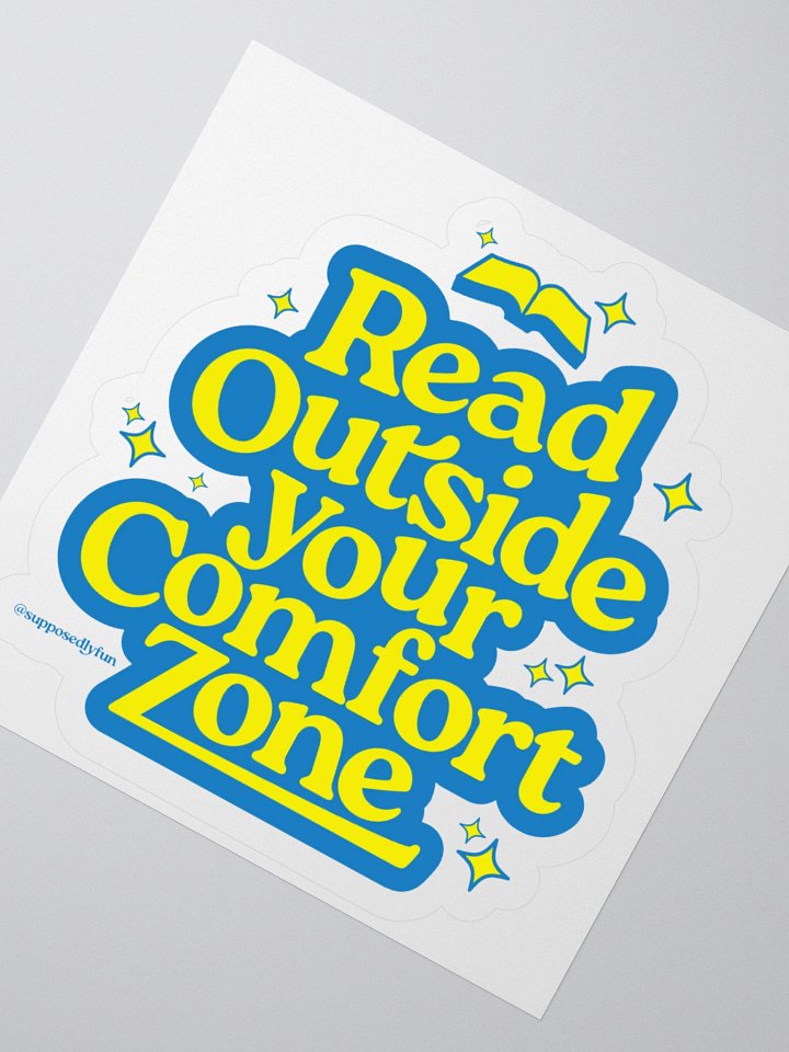 Read Outside Your Comfort Zone Sticker product image (4)