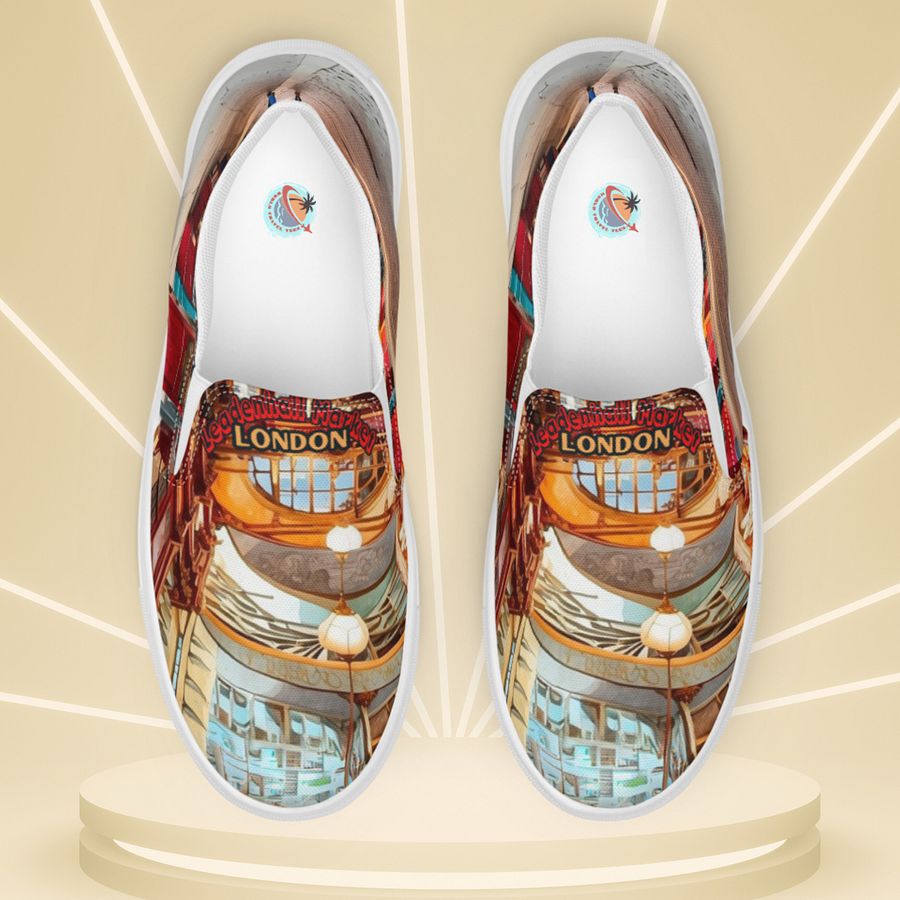 Leadenhall Market London All Over Print Slip On Shoes product image (6)