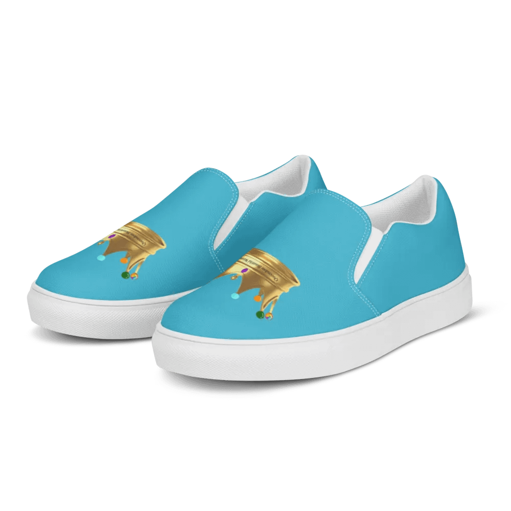 Queendom Beautiful Women Crown Canvas Shoes /Turquoise(TM) product image (3)
