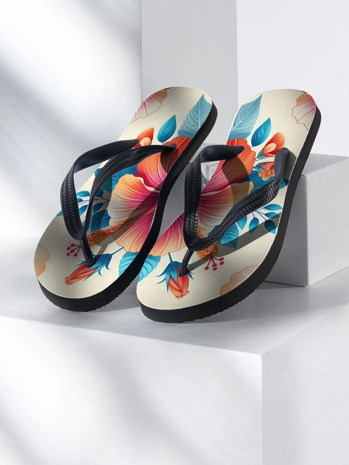 Hibiscus Scene Flip Flops product image (2)