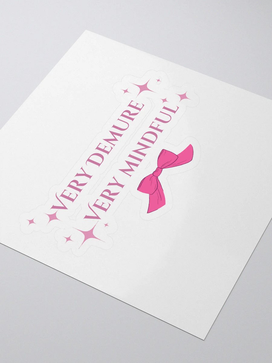 Sparkling Very Demure Kiss Cut Stickers product image (3)