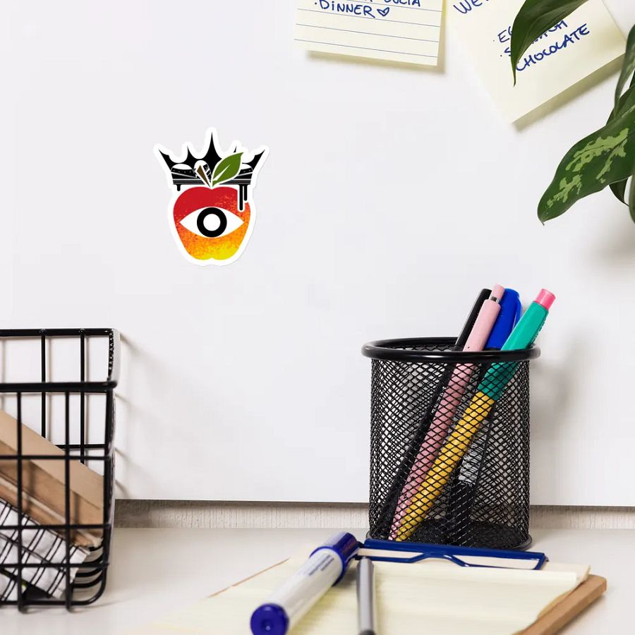 Crowned Apple (Color) ✦ Die-Cut Magnets product image (12)