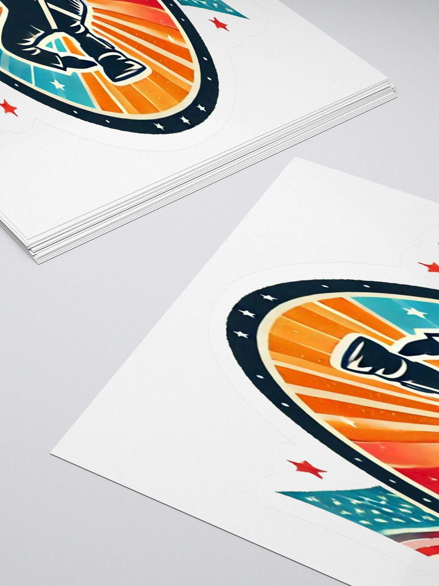 Cosmic Explorer Astronaut Boot Sticker product image (13)