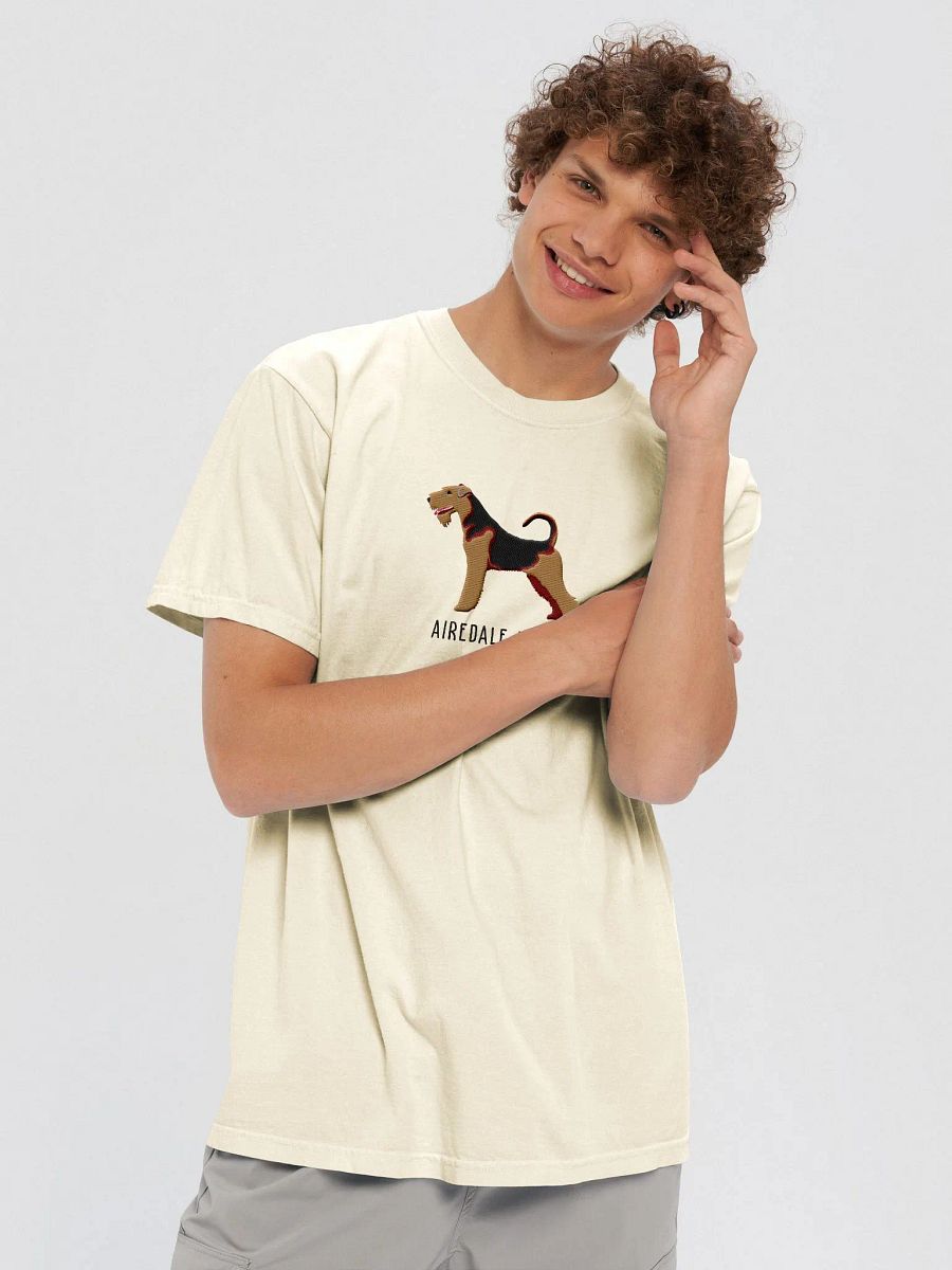 Airedale Yet? T-Shirt(Embroidered) of an Airedale Terrier product image (8)