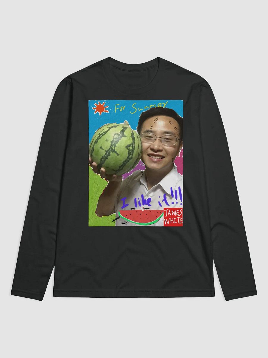 Next Level Premium Fitted Long Sleeve Crew: watermelon product image (1)
