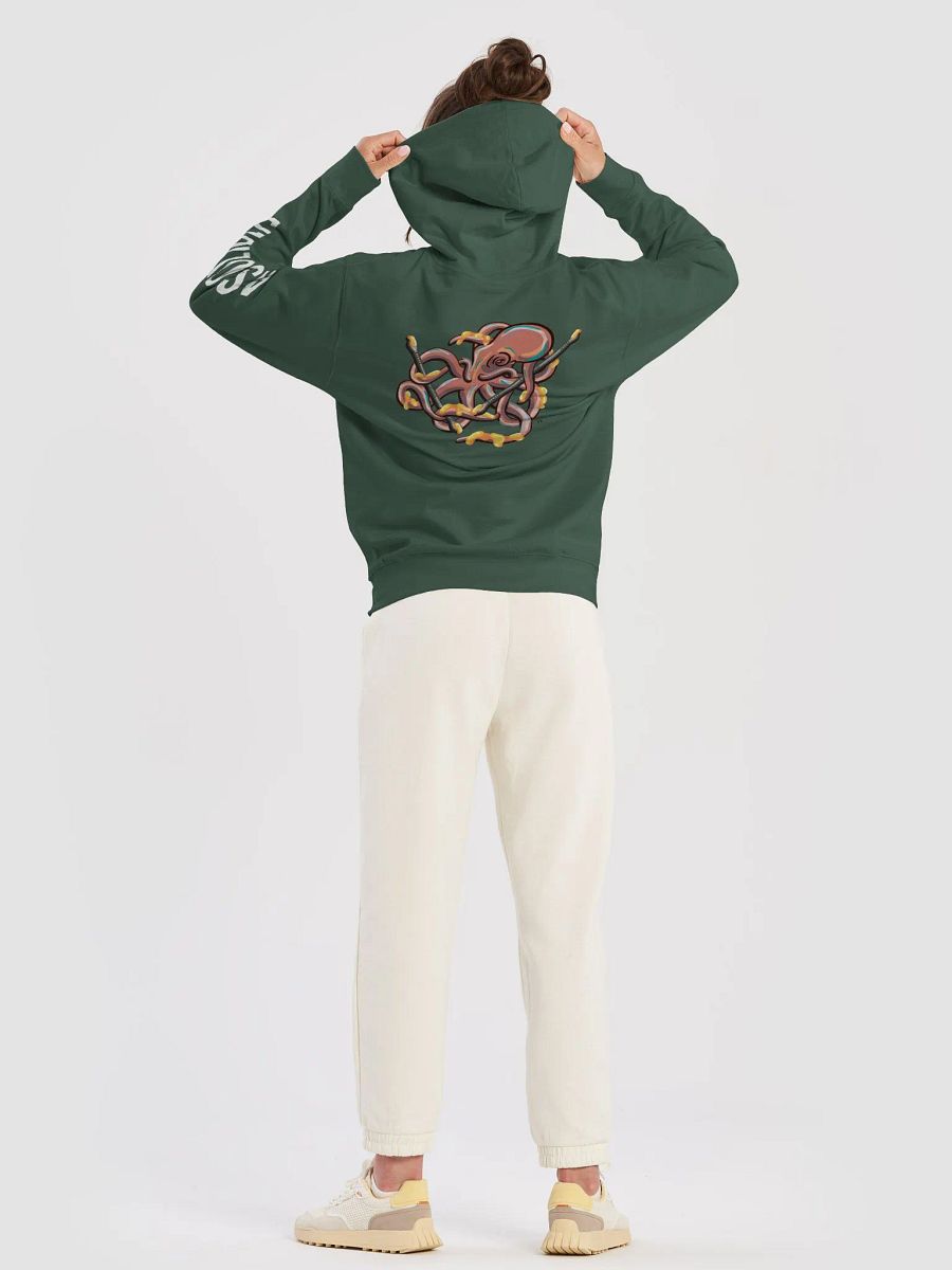 Dabbing Septopus Hoodie, Black, Back Design product image (48)