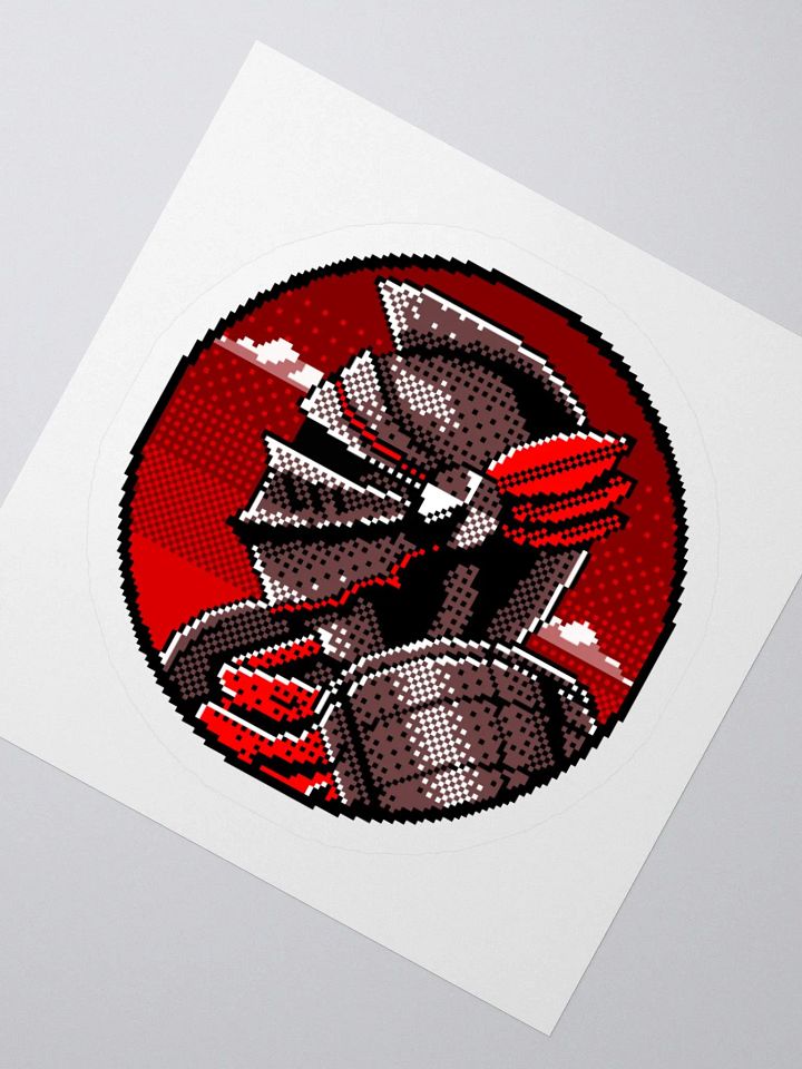 Crimson Knight Pixel Sticker product image (2)