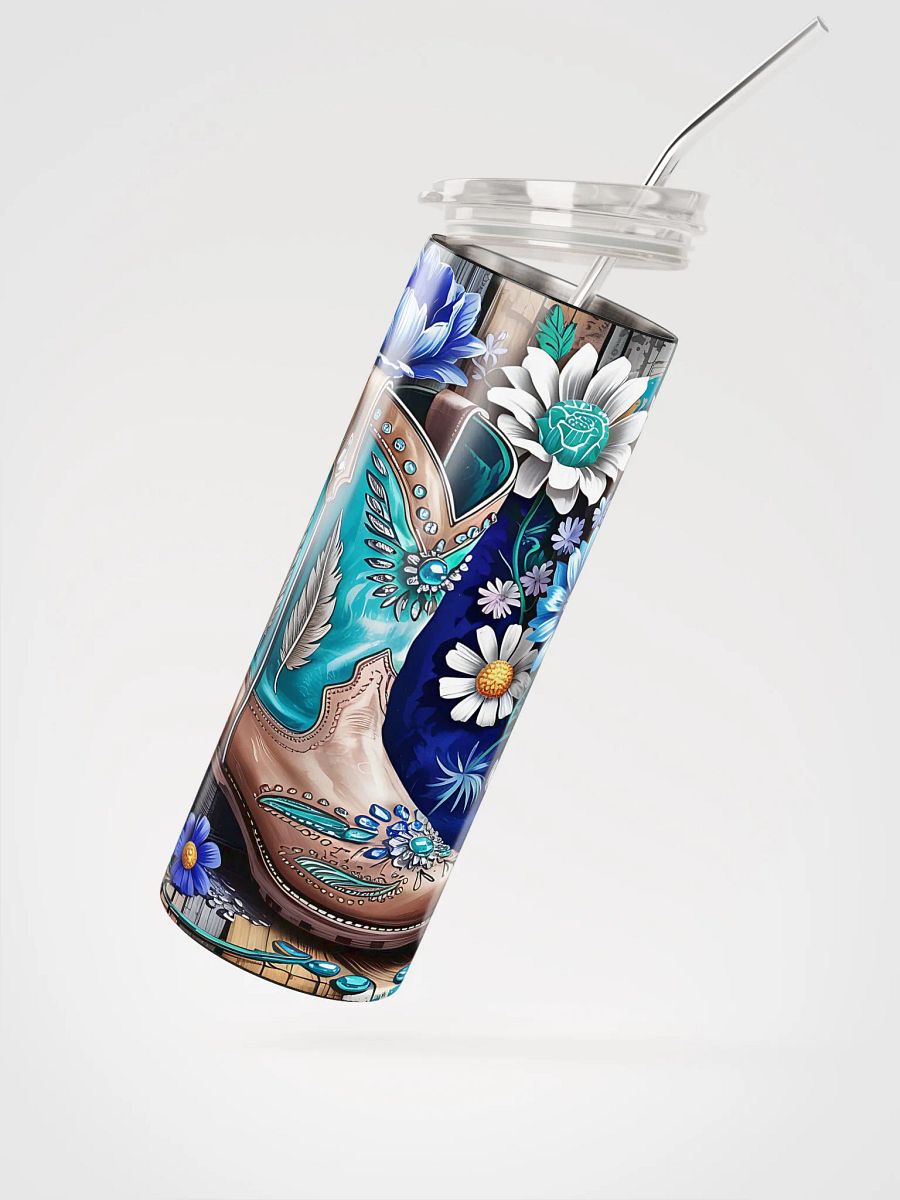 Blossom Cowgirl Boot Stainless Steel Tumbler product image (3)