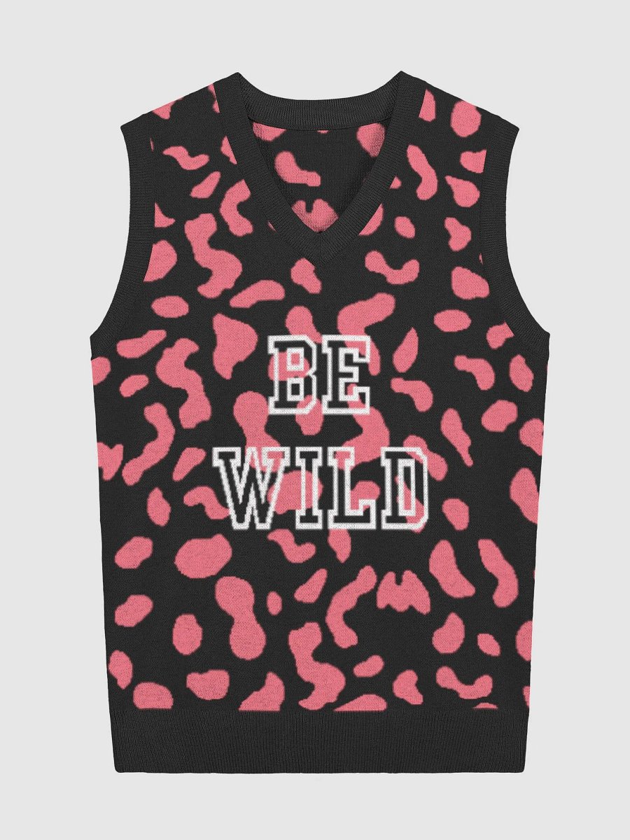 Wild Whisper Leopard Animal Print V-Neck Sweater Vest product image (2)