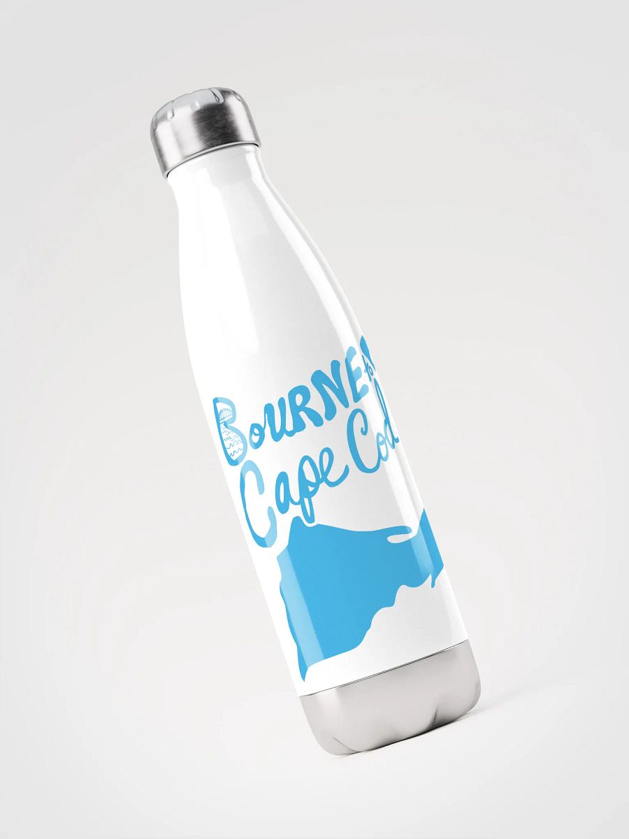 BOURNE to Cape Cod™ | Stainless Bottle | Deep Sky Blue on White 💧 product image (3)