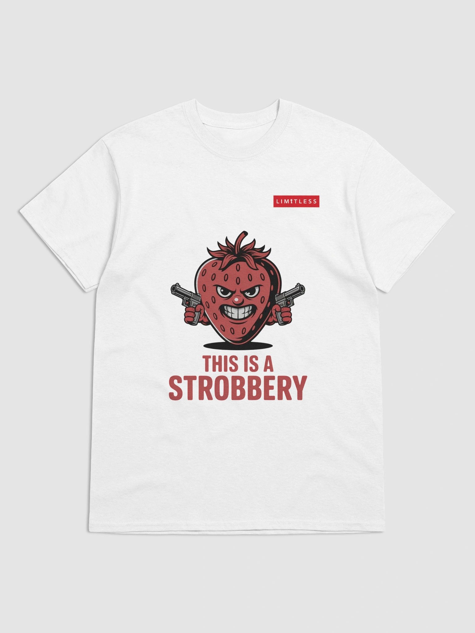 Killer Strawberry T-Shirt – Funny Fruit Assassin Graphic Tee product image (4)