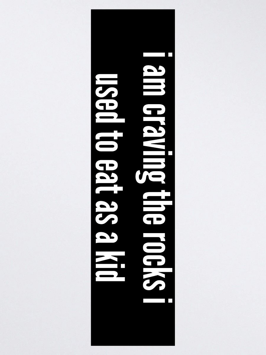 I'm craving rocks bumper sticker product image (3)