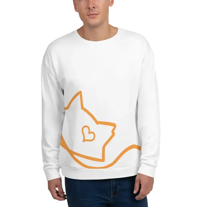 Mellow Ribbon Sweater (White and Orange) product image (2)