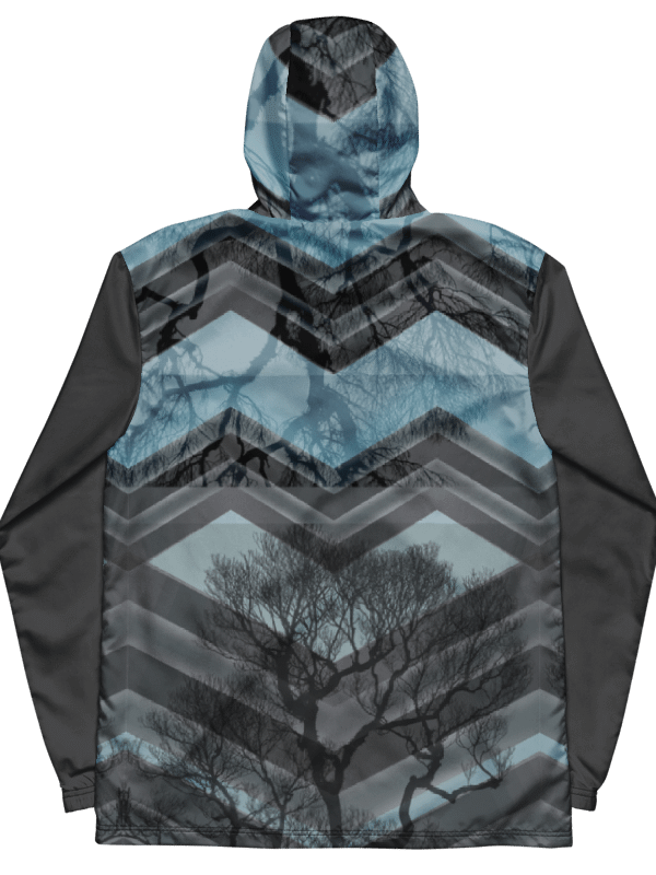 Gray Wood Unisex Windbreaker product image (3)