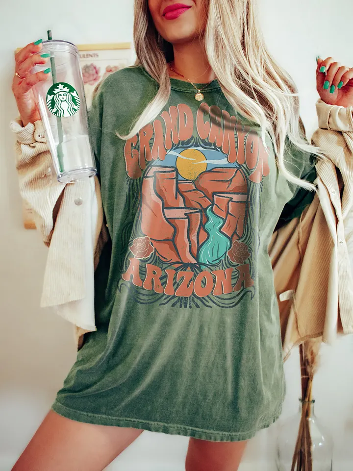 Grand Canyon National Park, Arizona Tee | Art Nouveau-Style Western T-Shirt for Travel and Road Trips product image (15)