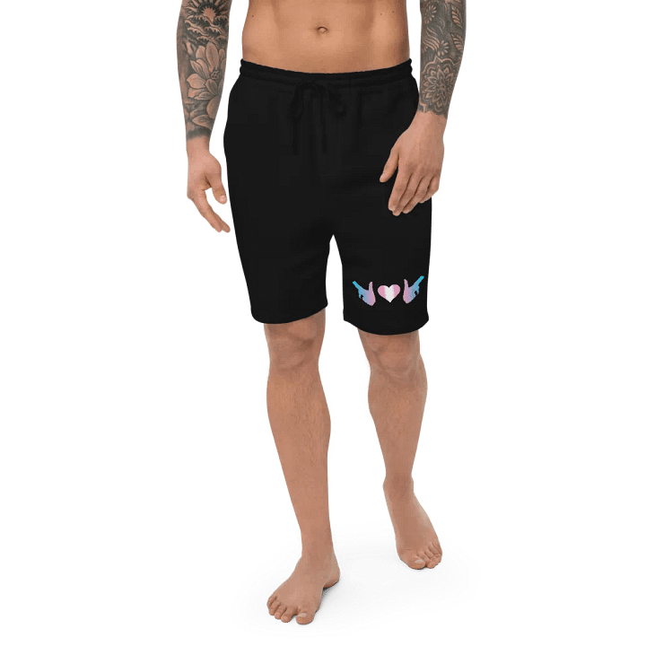 Finger Guns (trans flag) Fleece Shorts product image (1)