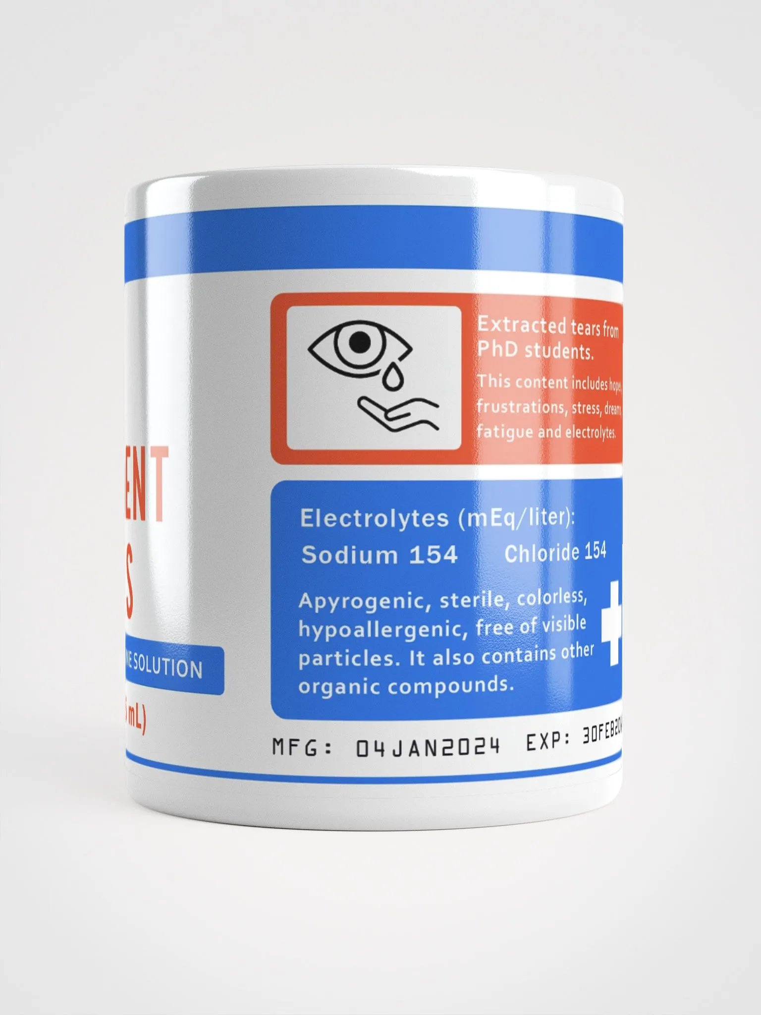 "PHD Students tears" Ceramic mug product image (4)