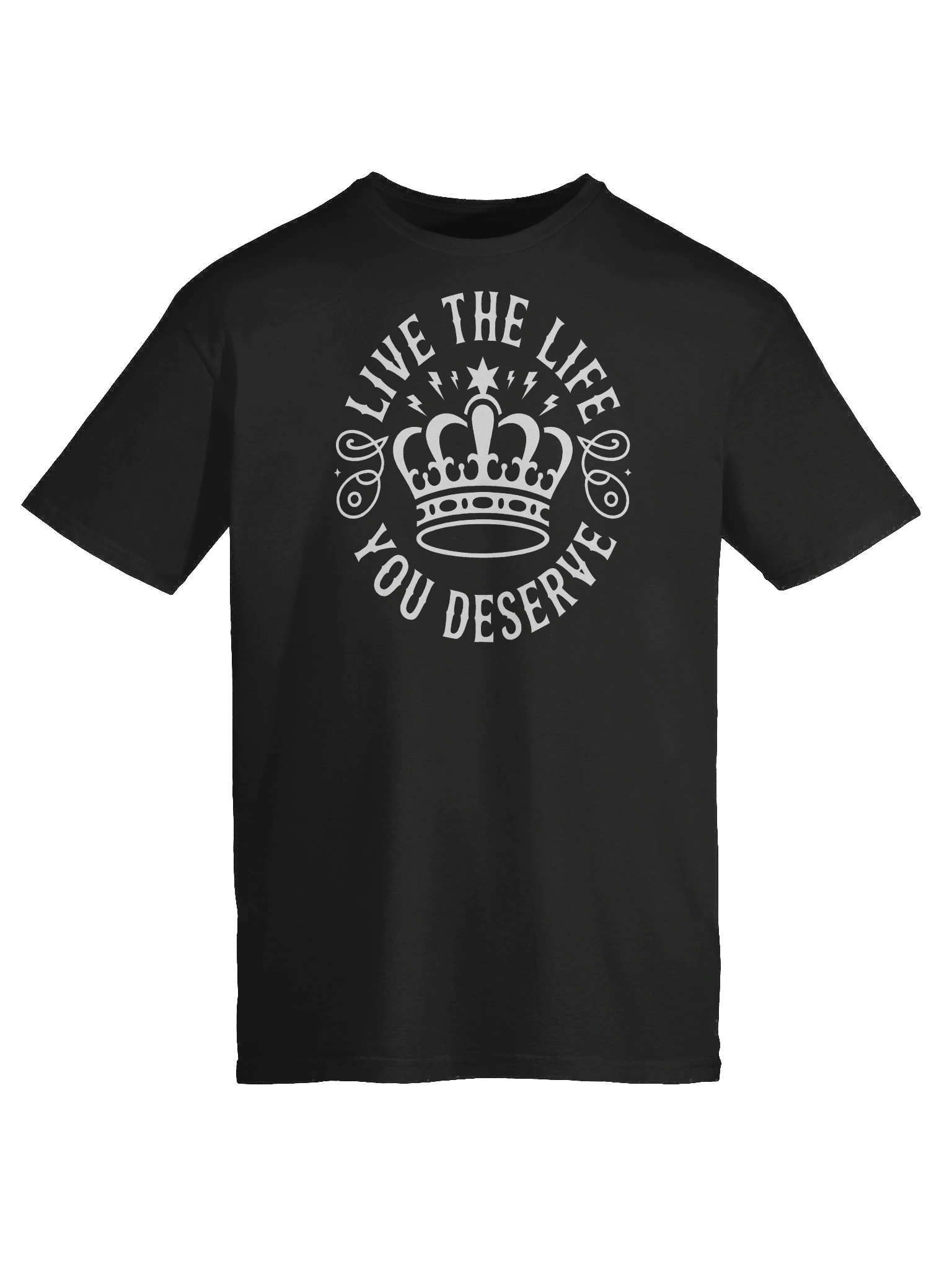 LIVE THE LIFE YOU DESERVE Graphic T-Shirt Snow product image (3)