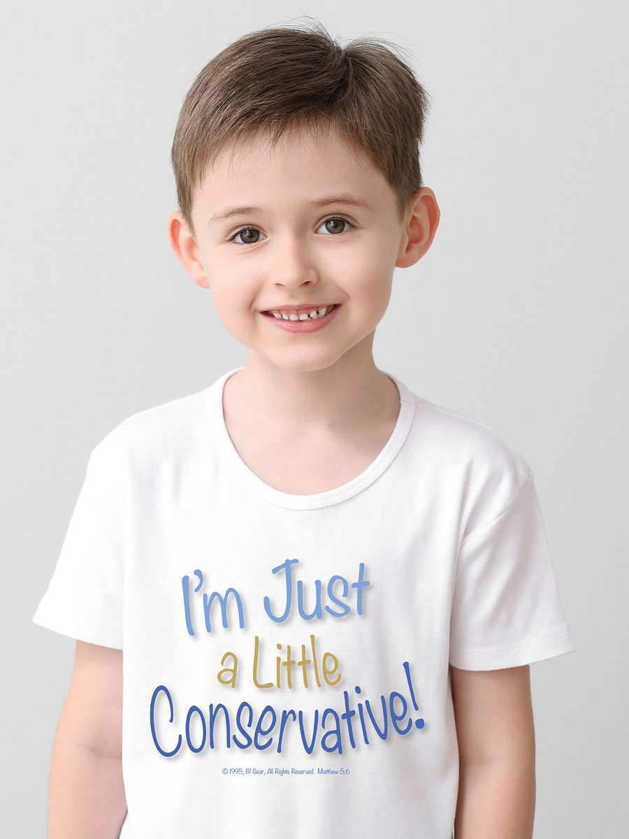 Kids Conservative T-Shirt | I’m Just a Little Conservative | Funny Political Shirt for Kids | Patriotic Tee | Right Wing Toddler Shirt product image (6)