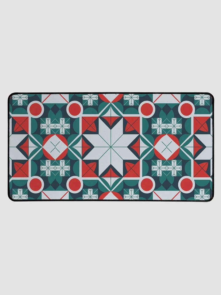 Kaleidoscope patterned Desk Mat 15.5" x 31.5" product image (1)