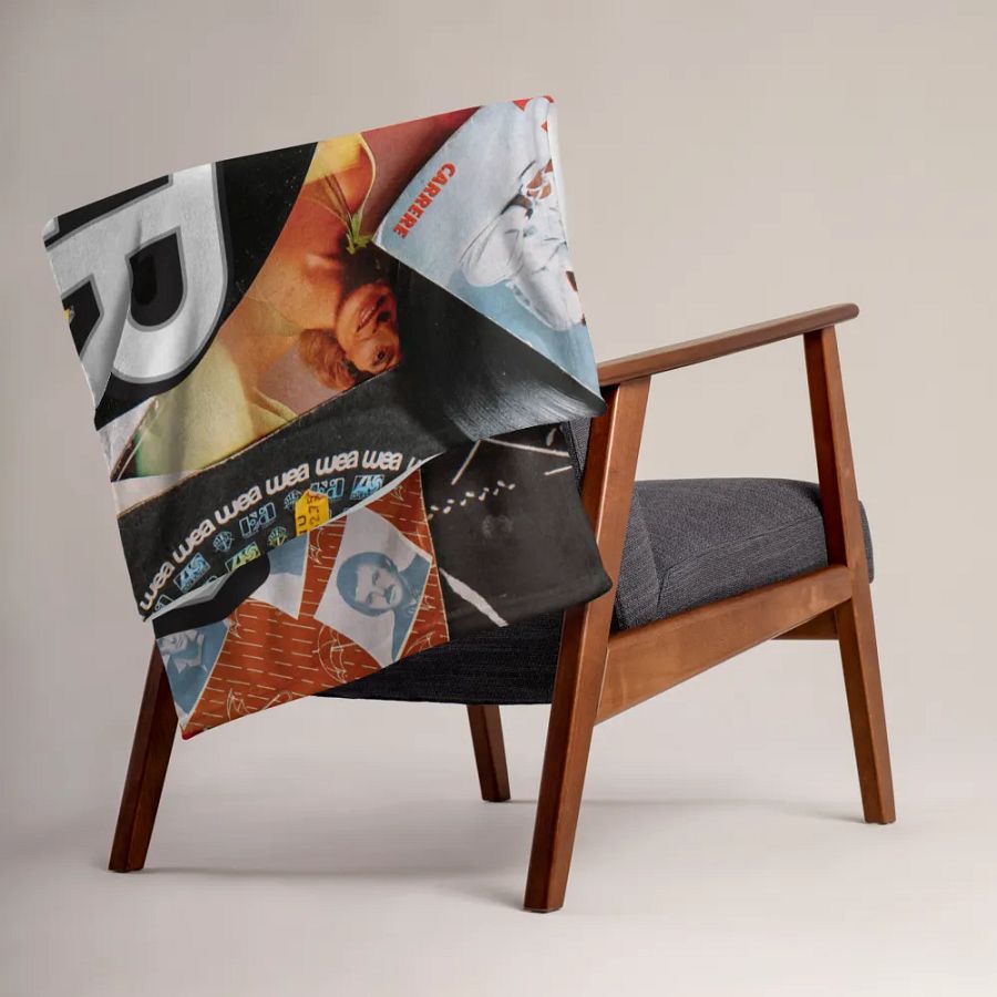 Logo & Records Throw Blanket product image (15)
