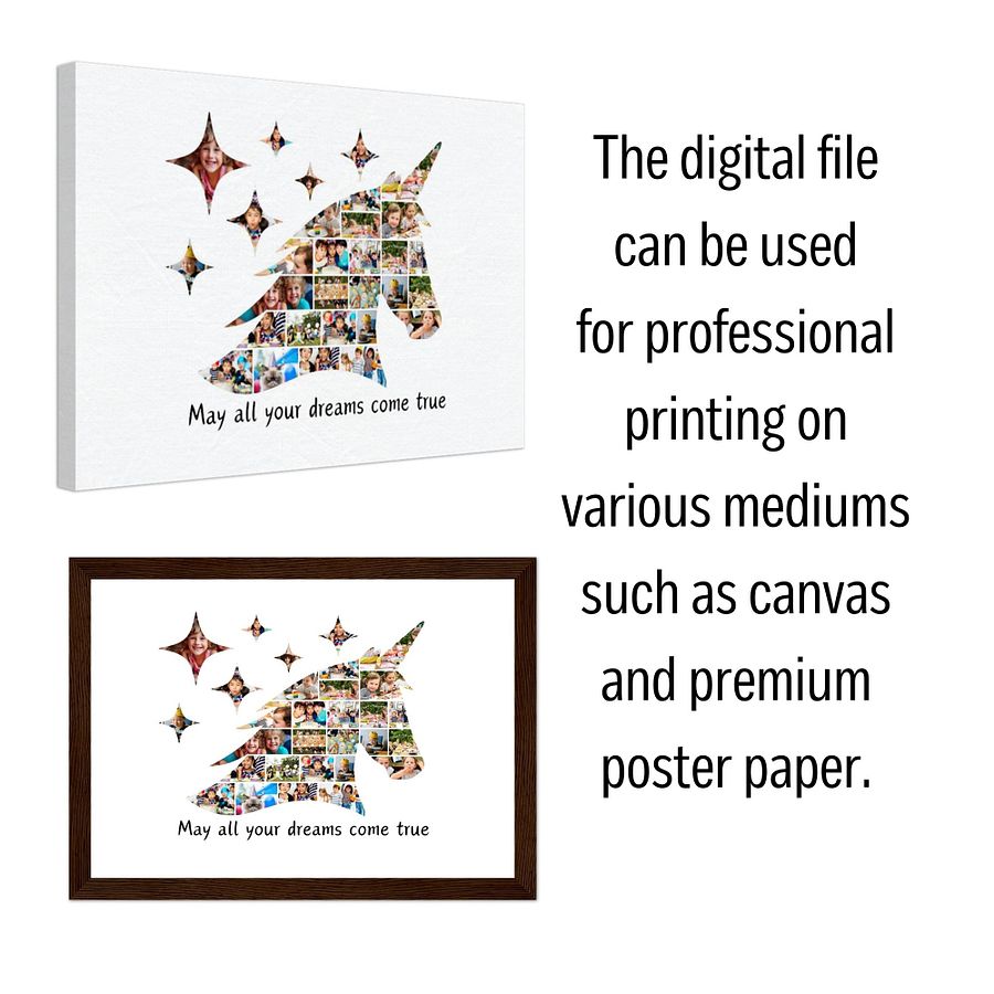 Unicorn Photo Collage Frames Canva Template product image (6)