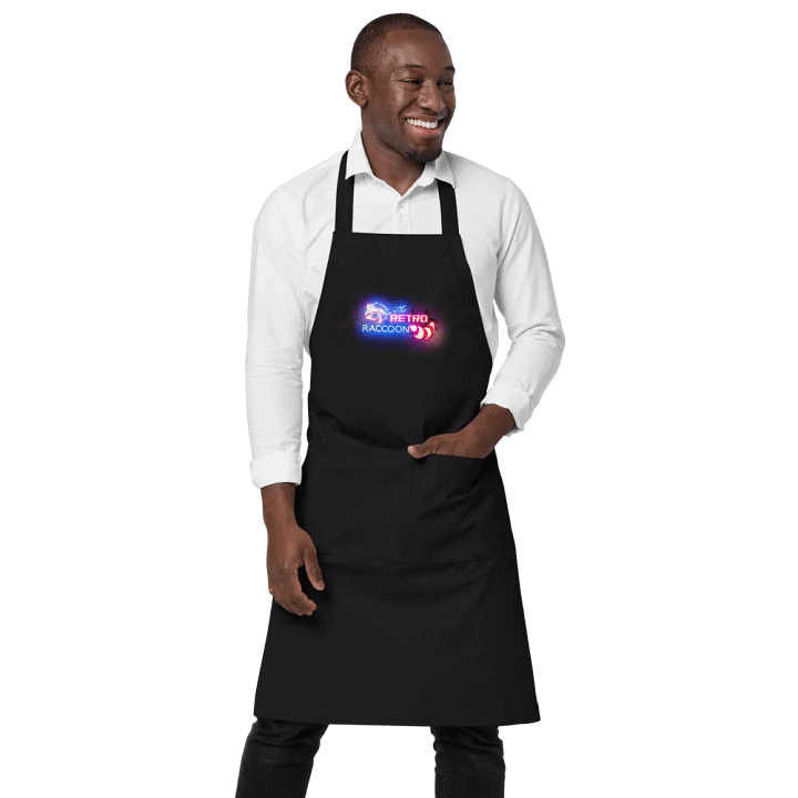 Retro Raccoon Bar Logo Apron product image (1)