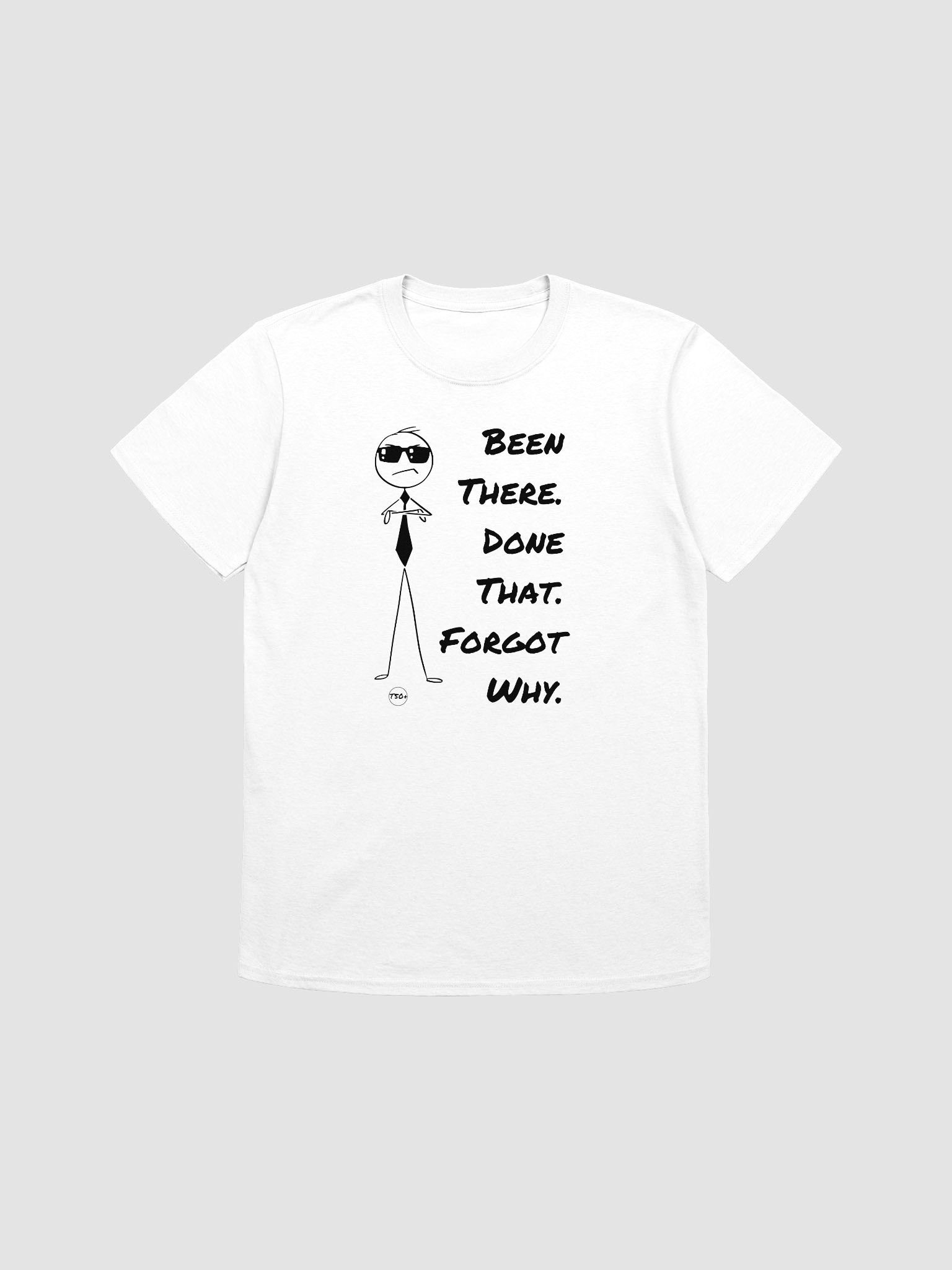 "Forgot Why" Stick Figure Midnight Comfort Unisex T-ShirtUltra-Soft Unisex Lounge Tee product image (1)