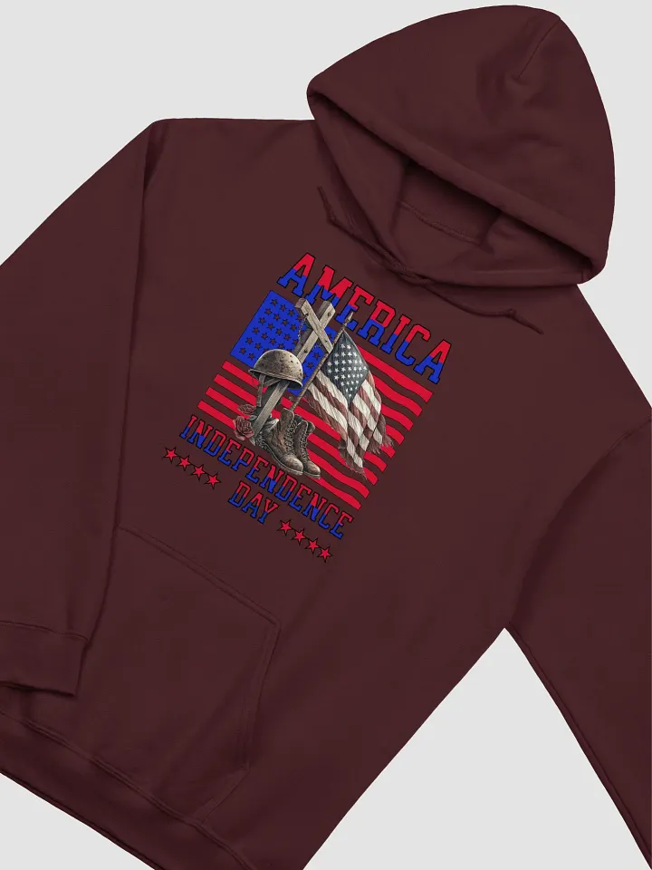 America Independence Day Patriotic Tribute Classic Hoodie product image (8)