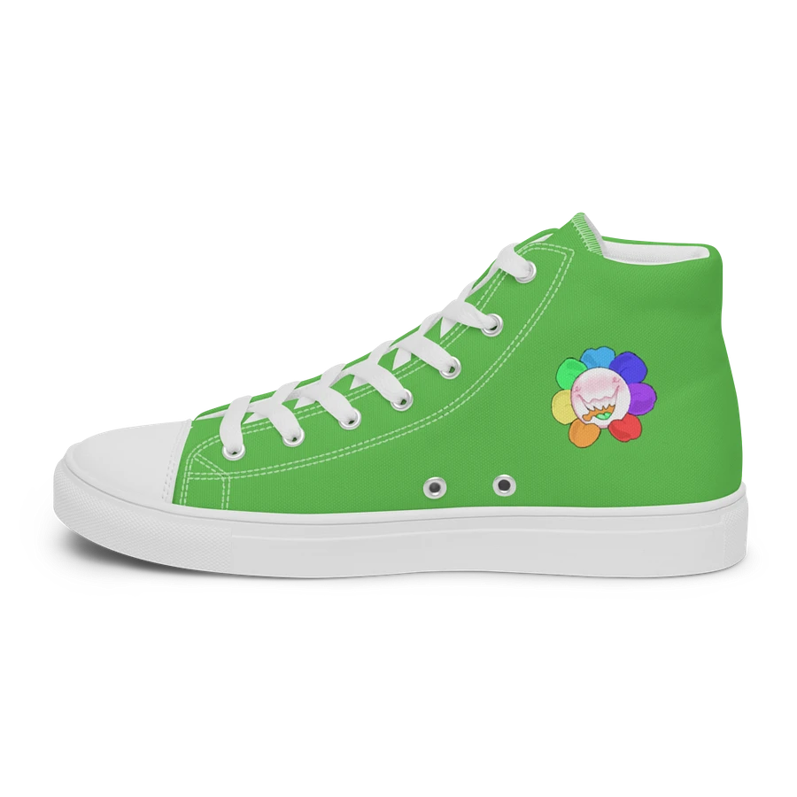 Green and White Flower Sneakers product image (28)