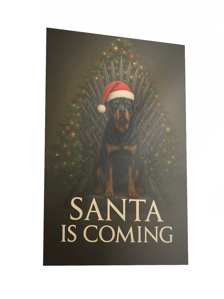 Santa is Coming - Rottweiler Poster product image (5)