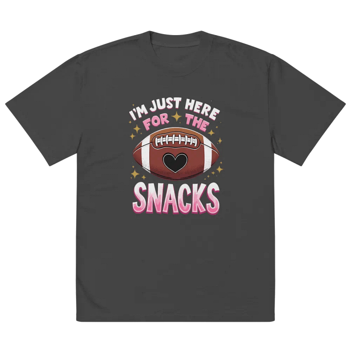 I'm Just Here for the Snacks" Funny Football T-Shirt product image (3)