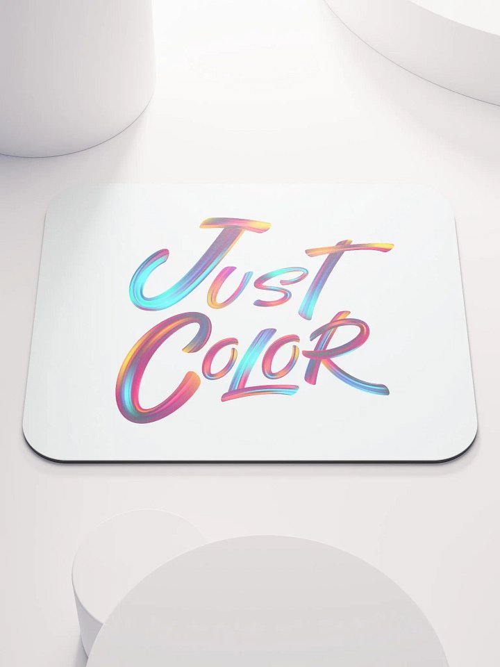 Vibrant Brushstroke 'Just Color' Mouse Pad product image (1)