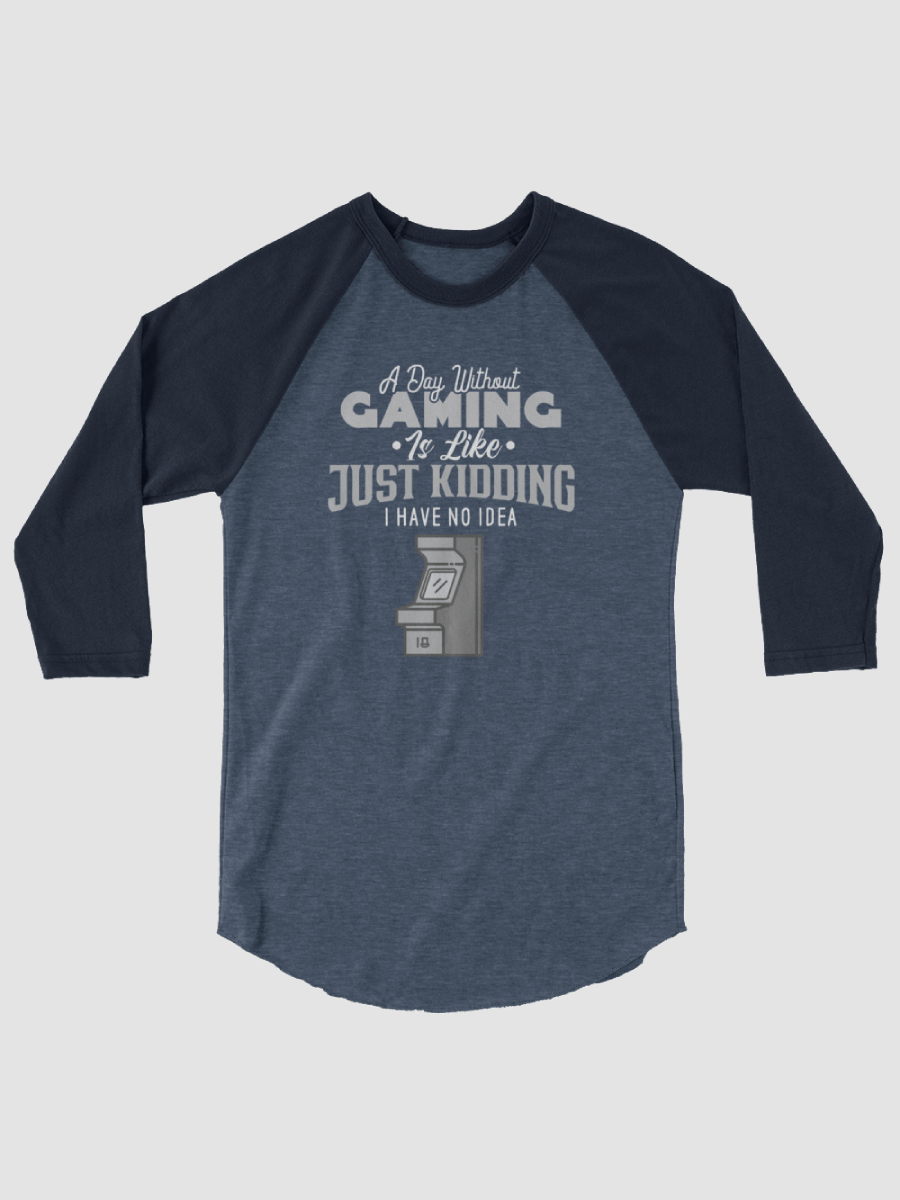 A day Without Gaming ~Tultex Fine Jersey Raglan Tee product image (1)