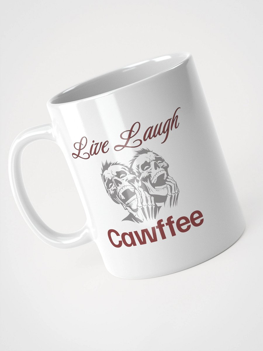 Live Laugh Cawfee White Glossy Mug product image (1)