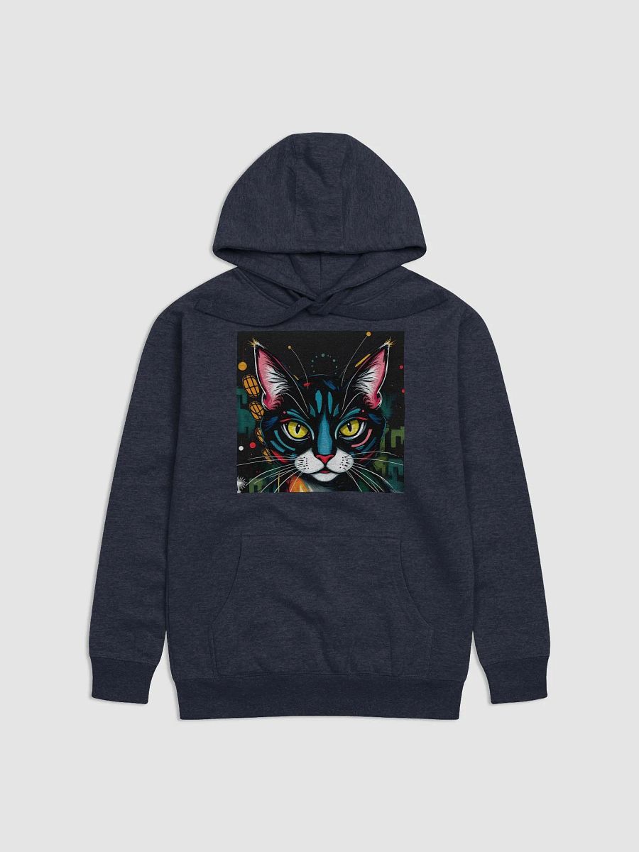 Mystery Kitty, Cozy Cotton Blend Unisex Hoodie product image (1)