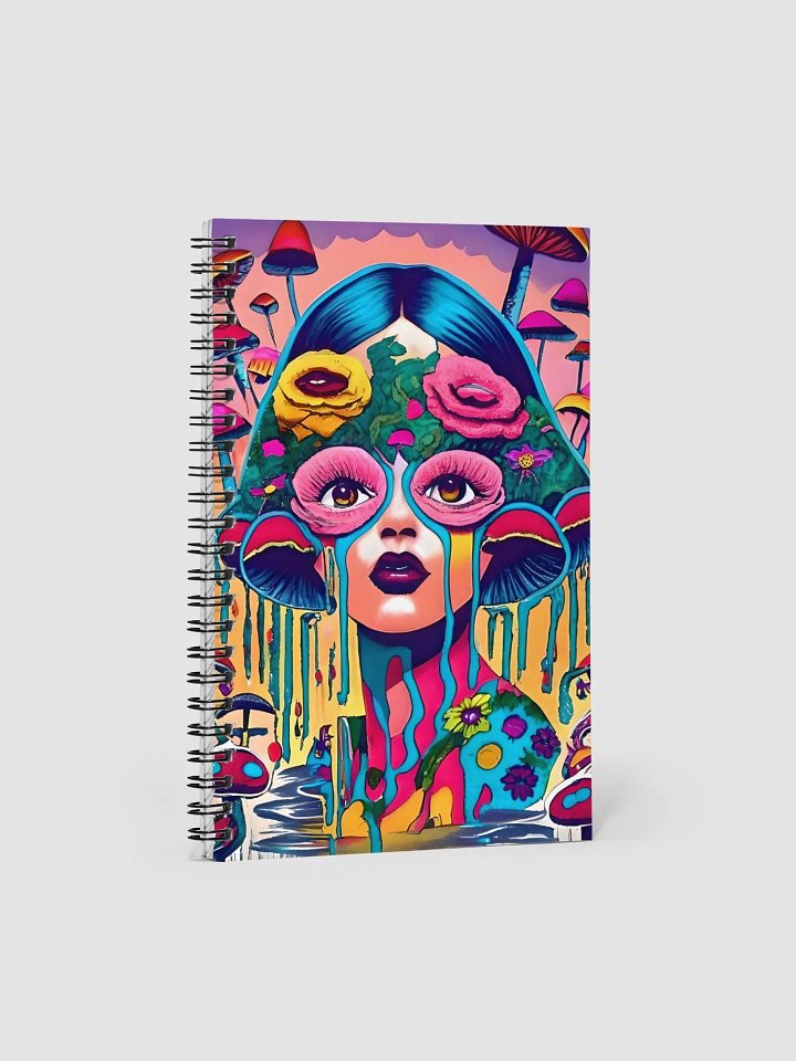Trippy Lady Spiral Notebook product image (1)