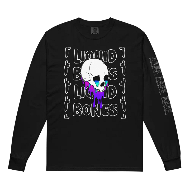 Liquid Bones Melting Skull Long Sleeve Shirt product image (8)