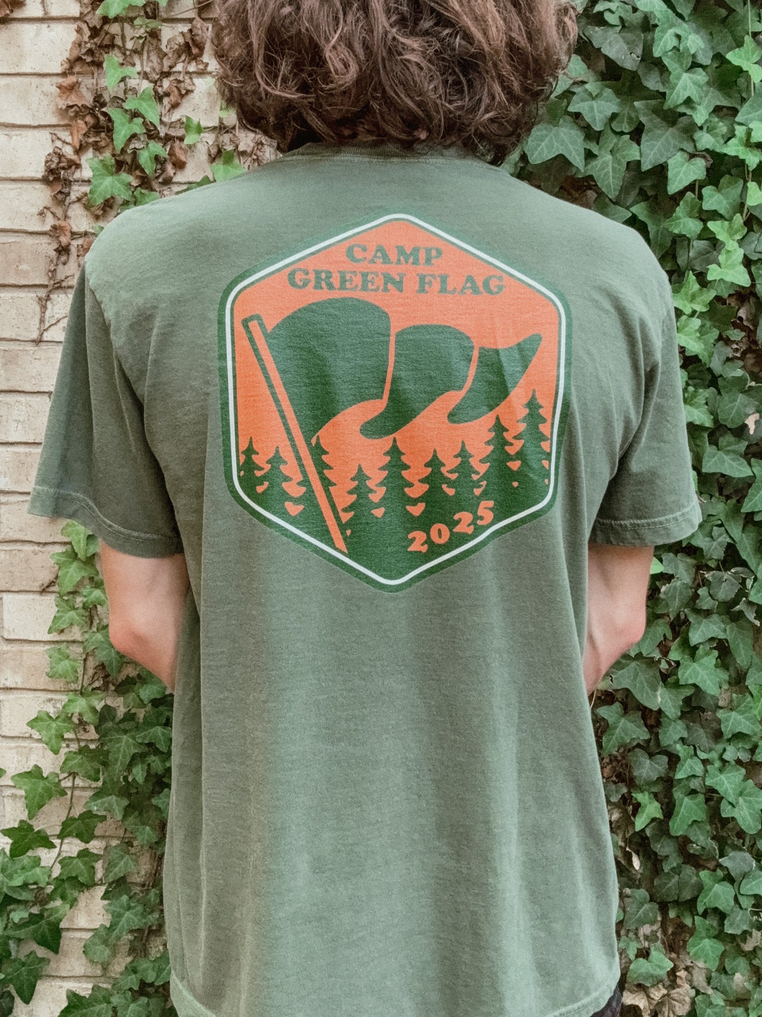 Camp Green Flag Badge Unisex Tee product image (2)