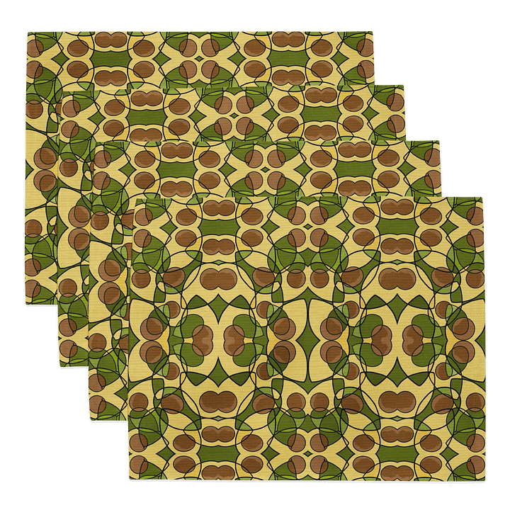 Avocado Reverie – Water-Resistant Placemat Set product image (1)