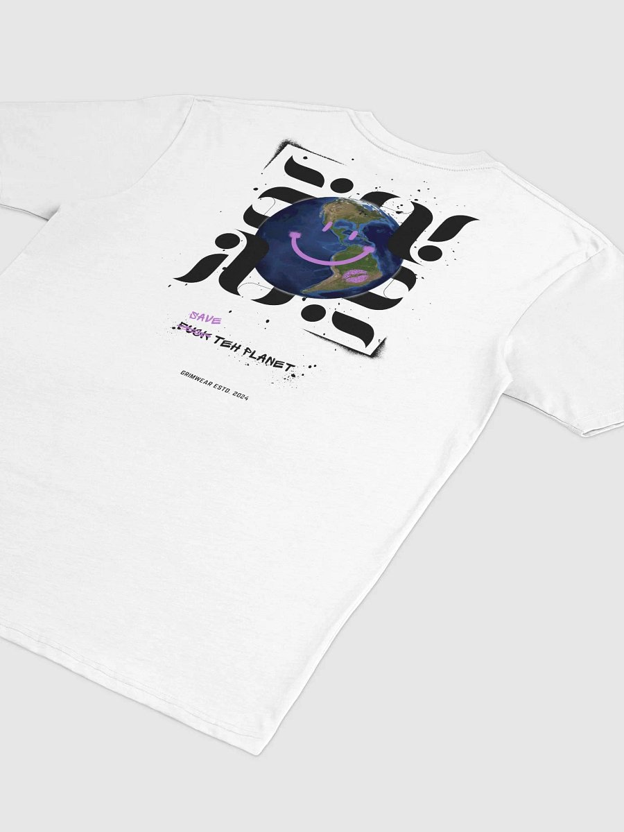 "Earth" by Grim - White Heavyweight T-Shirt product image (1)