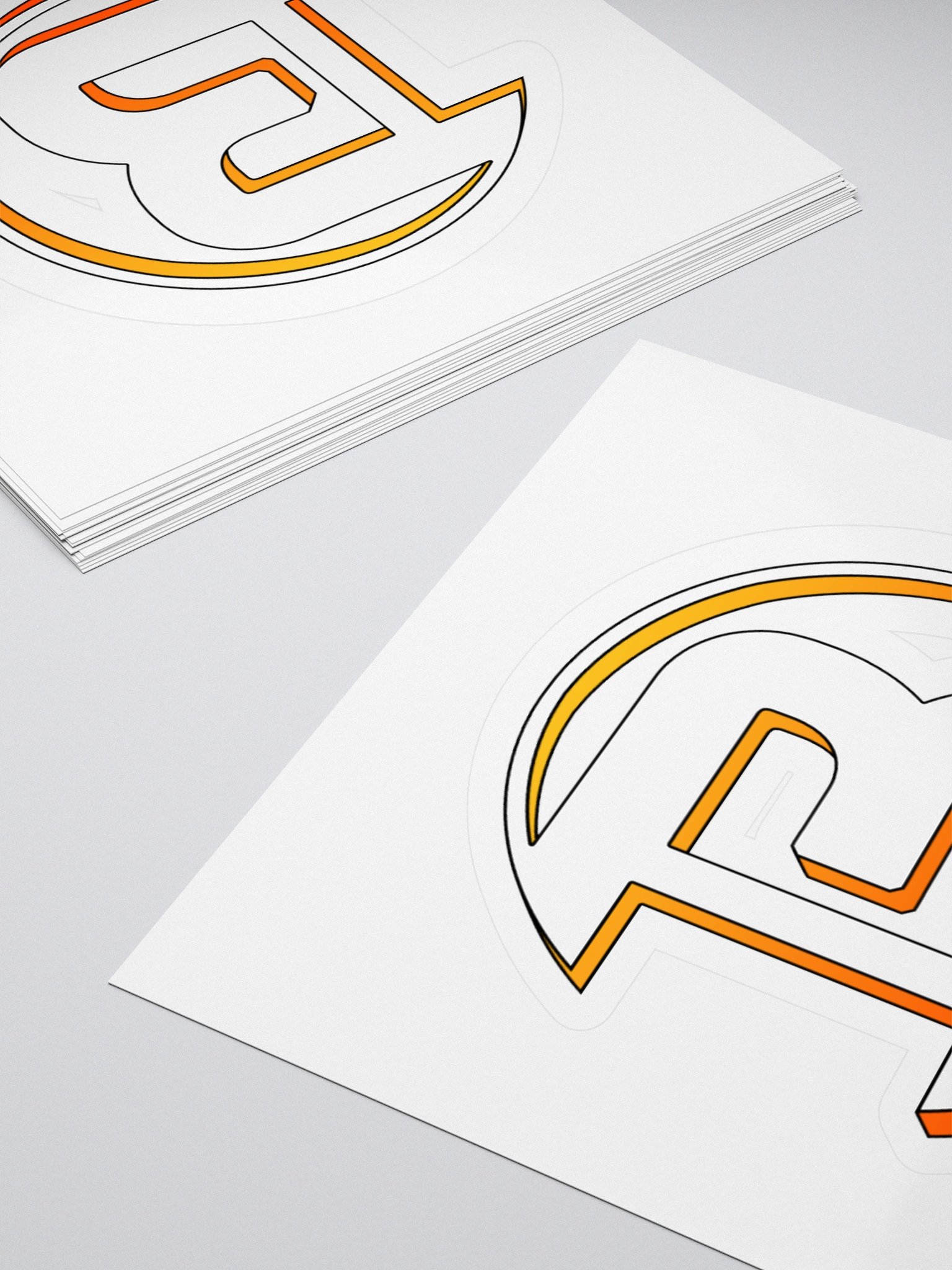 B-Gradient Logo Kiss Cut Stickers product image (11)