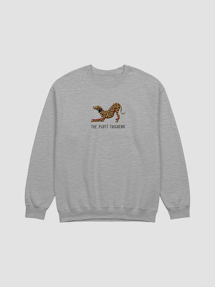 The Plott Thickens Sweatshirt (Embroidered) of a Plott Hound(Tan Brindle) product image (10)
