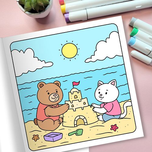 🌞 Sandcastles & Summer Fun with Fuzzy Buddies! 🏖️🐻🐱

Beach days, sunshine, and the cutest sandcastle-building buddies! ☀️🏝️ T...