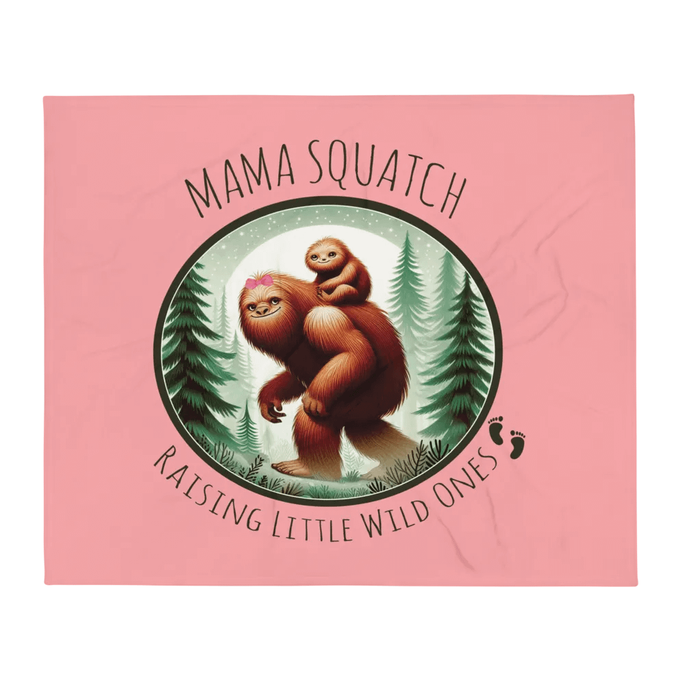 MAMA SQUATCH FLEECE BLANKET product image (1)