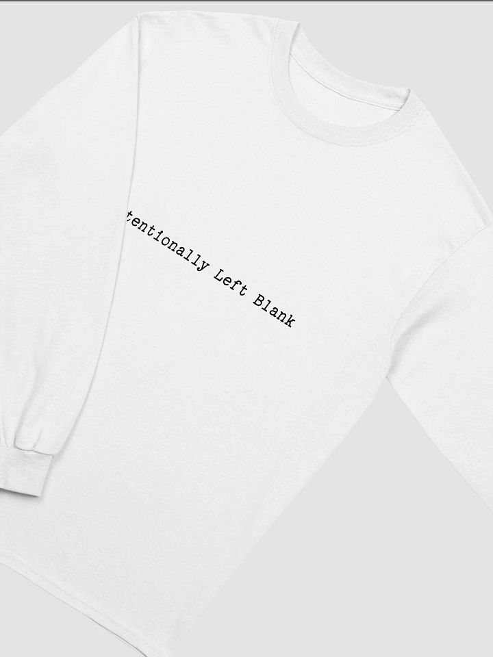 Intentionally Left Blank Printed Classic Long Sleeve T-Shirt product image (2)